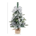 Miniatyrbilde 3 av 5: Mini Kunstig Juletre Juleborddekorasjon Tresett Bordjuletrær, For Juleborddekorasjoner Sølv