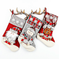 Miniatyrbild 4 av 5: Julstrumpor, Mjuka Rensa & Snögubbe Julstrumpor Godispåsar, Presentpåsar För Hemmet, Fest, Träd, Hängande Dekorationer (Flerfärgade) (3-pack)