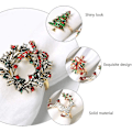 Miniatyrbild 3 av 5: Rings Julservietthållare Semester Servett Ring Cirkel För Jul Thanksgiving Festtillbehör ( 12pcsgold )