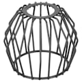 Miniatyrbillede 1 af 4: Pendel Lampeskærm Hængende Lampeskærm Metal Lampeskærm Udhulet Lampeskærm Sort 8,5x8,5cm