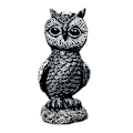 Miniatyrbillede 2 af 5: Halloween Ugle Statue Dyrestatue Magisk Ugle Harpiks Håndværk Ornament Have Dekoration