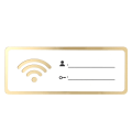 Miniatyrbilde 2 av 3: Kontordekor Hotell Wifi Skilt Wifi Passord Skilt Gjestrom Wifi Passord Skilt Hjem Wifi Passord Pla White 20X8X0.3CM
