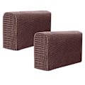 Miniatyrbillede 1 af 2: 2 stk. Universelle Elastiske Sofa Armlæn Beskyttelsesbetræk Enkle Sofa Sidehåndklæder Beskyttende Klud Til Hjem Kontor (