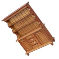 Miniatyrbild 3 av 5: Japansk Dekor Miniatyr Möbel Mini Möbelmodell Leksak Mini Möbel Prydnad Mikrolandskap Brown 17.3X12.9X3.6CM