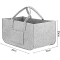 Pikkukuva 4 / 5: 2 kpl Huopaostoskori Taitettava Huopaostoskori, Tarvikkeiden Säilytyskori Mitat: 50 X 25 X 25 Cm