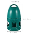 Miniatyrbild 3 av 3: Fågelvattendispenser Stor Kapacitet Duva Matare Portabel Fågelvattenmatare Duva Tillbehör Mörk Grön