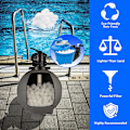 Miniatyrbillede 2 af 5: 1,5 lb Pool Filterkugler Pool Filtermedie til Swimmingpool Sandfiltre (Svarer til 50 lb Pool Filtersand), hvid