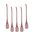 Miniatyrbilde 2 av 3: 5 stk Tre Hule Skjæring Honning Rør Skedder Japansk Stil Honningkake Design Egg Separator Mixi