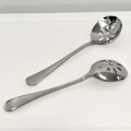 Miniatyrbillede 1 af 5: 2-pakke Suppe Spiseske med Huller 7,7 tommer Rustfrit Stål Si Ske til Buffet, Middag, Restauranter