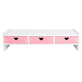 Miniatyrbillede 1 af 5: Pink opbevaringshylde Desktop Bogreol Organizer, Skrivebord Organizer Hylde, Skrivebord Rack opbevaring （50.5*18.5*12cm）