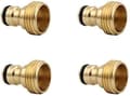 4 stk hageslange hurtigkoblinger 3/4 tommer messing hanngjenge