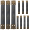 Miniatyrbilde 1 av 4: 10 stk 10 cm Metall Interne Flex Rammer Diy Fjærklemmer Håndveske Hengsler Tilbehør For Myntpung Låsveske Håndveske - Mørkegrønn