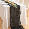 Miniatyrbillede 4 af 5: Bordløber i Cheesecloth Boho Gauze - 35x157 tommer Lang Romantisk Sheer Bord