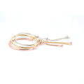 Miniatyrbilde 2 av 5: 3 stk. Dame Pulsering For Charms Solid Gull House of Ring-Snake Bone Armbånd
