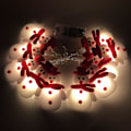 Miniatyrbillede 3 af 5: Julepynt 3m 20 LED Lysstreng Julemand Snefnug Træpynt (1 stk)