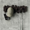 Miniatyrbillede 3 af 4: Pinde-design, sort farve, dekorative væg hylder, vægophængte knager