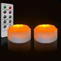 Miniatyrbilde 1 av 5: 2-pakks Julepynt Gresskarlys, Batteridrevet Dimmbare Jack-O-Lantern LED Gresskarlys med Timer & Fjernkontroll