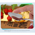 Miniatyrbillede 2 af 5: 4 stk. sølvfarvede takkede grapefrugtsskeer, til alle typer citrusfrugter og grapefrugter, skær blot en grapefrugt over og grav