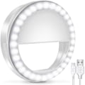 Miniatyrbillede 2 af 5: Selfie Ringlys, Genopladelig Med 36 LED Lys, 3-niveau Justerbar Hvid