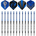 Miniatyrbild 2 av 5: 12-pack Mjuka Spetsar Dartset Aluminiumkropp Plastspets Professionellt Dartset Bartillbehör för Vuxna Elektroniska Darttavlor