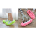 Miniatyrbillede 4 af 5: Blå Mop-Tøfler, 2 Par Genanvendelige Sko-Overtræk, Multifunktionelle Mikrofiber-Støv Mop Sko Rengøring Tøfler Mop-Tøffel