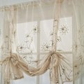 Miniatyrbillede 4 af 5: Justerbare Brodererede Mørklægningsgardiner Vinduepanel til Stue Soveværelse Køkken Badeværelse Båndgardiner-60*120cm