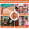 Miniatyrbillede 2 af 5: 50 stk. Mini Mursten Tiny Mursten til Landskabspleje Røde Miniature Mursten Model Mursten Små Mursten Falske Mursten til Håndværk
