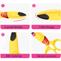 Miniatyrbillede 4 af 4: 1 stk. Sikkerhedssaks, Plastik Sikkerhedssaks, Papirklippersaks, Takkede Saks, Kreative Saks, Kunstdesign, til Scr