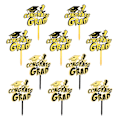 Miniatyrbillede 3 af 4: 10 stk. Graduation Party Cupcake Kage Dessert Toppers Akryl Kage Toppers Sort 8,8x7x0,1cm