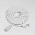 Miniatyrbillede 2 af 5: RJ45 Ethernet Netværks LAN-kabel Flad Patch Router Interessant Lot Hvid 3m