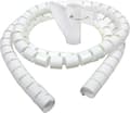3m Desk Cable Management, Cable Organizer, Storage Windpipe, Flexible Spiral Hose, Suitable for 22mm Cable - White