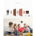 Miniatyrbillede 3 af 5: Trådløs Visuel Stemme Intercom Wifi Mobiltelefon Fjernbetjening Elektronisk Smartdørklokke Sølv