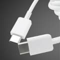 Miniatyrbillede 5 af 8: Type C til Type C-kabel PD Hurtigopladning Fleksibel Type C-datakabel til Android til Note 10-telefon 1 m Hvid_tfrf