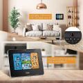 Miniatyrbild 3 av 4: LCD Digital Termometer Trådlös Klocka Kalender Inomhus Utomhus Väderstation Gul