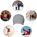 Miniatyrbilde 4 av 5: Vintervarm strikket lue for kvinner, ullskilue med vintervarm strikket lue, ullhatter skiluer beret caps med snapbacks og visir