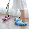 Miniatyrbillede 1 af 5: Blå Mop-Tøfler, 2 Par Genanvendelige Sko-Overtræk, Multifunktionelle Mikrofiber-Støv Mop Sko Rengøring Tøfler Mop-Tøffel