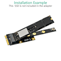 Pikkukuva 5 / 5: Mini PCI-E - M.2 M -avainsovitin Mini PCIExpress - NVME SSD -muunnin Korotuskortti Laajennuskortti 2230 2242 2260 2280:lle