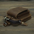 Miniatyrbild 5 av 5: Brun Läder Mobiltelefon Midjepåse, Män Mobiltelefon Bältesklämma Holster Small, Läder Smartphone Fanny Midjeväska för Me