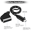 Pikkukuva 2 / 5: SCART–HDMI-muunnin, SCART–HDMI-kaapeli, All-in-One SCART–HDMI-muunnin, 1080P/720P Video Audio -muunnin