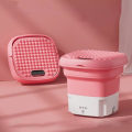 Pikkukuva 2 / 2: 2,8 l Taitettava Kuivauspesukone Pieni Mini Pesukone Vaaleanpunainen Pink