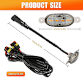 Miniatyrbilde 2 av 2: 4x Raptor Style Røykte Linser Amber Led Front Grill Kjøringslys