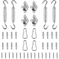 Miniatyrbillede 1 af 5: Solsejl Hardware Kit, Robust Rustfri Rektangel/Kvadrat Solsejl Installation til Terrasse Græsplæne og Have (44