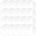 Miniatyrbillede 3 af 3: 20 stk Runde Akrylplader Klar Transparent Plade Panel DIY Kunst Håndværksprojekter Transparent 10X10X0.1CM Transparent 10X10X0.1CM