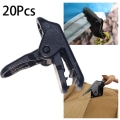 Miniatyrbillede 1 af 5: Sorte Enkeltmonterede Tie-Clips Lapel Lavalier Mikrofon Hovedbårne Klips til at holde Lapel Mic - Heavy Duty Lock Grip, 20-PAK