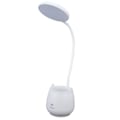 Miniatyrbillede 1 af 5: Penholder, bærbar USB-stik, fleksibel svanehals LED-bordlampe i plastik, 3 lyskilder, 360° drejelig til bordbelysning