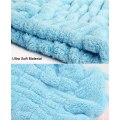 Miniatyrbillede 2 af 5: 2 stk. Mikrofiber Hår Tørrehåndklæder, Sød Badehåndklæde Wrap, Ultra Blød Absorberende Hår Tørre Hat Cap, Hurtig Tørrende Badehætte (Blå+Pink)