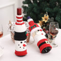 Miniatyrbilde 4 av 5: Champagnevinflaskedeksel Hjemmefest Borddekorasjoner Juledekorasjon Juledekorasjon (julenissen) 2 stk blandede farger