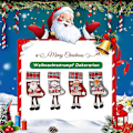 Miniatyrbild 2 av 2: Juldekoration Julstrumpa 4-pack Julstrumpa Julstövlar