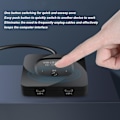 Miniatyrbild 5 av 5: USB C Switch 2 in 1 Utgång Plug and Play 8K 60Hz HD Typ C Bi-Direction Switch Splitter med Strömindikator för Datorer