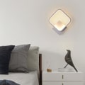 Miniatyrbillede 4 af 5: Væglampe Indendørs Led Kvadratisk Væg Spotlight 12w Til Stue Soveværelse Gang Trappegang Sengelampe Soveværelse Dekoration Hvid Stil 1 White Style 1